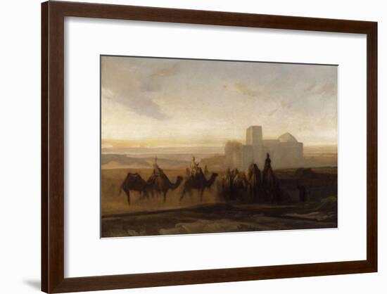 La Caravane-Alexandre Gabriel Decamps-Framed Giclee Print