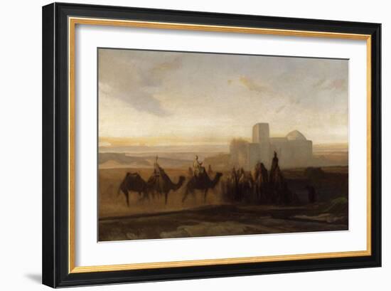 La Caravane-Alexandre Gabriel Decamps-Framed Giclee Print