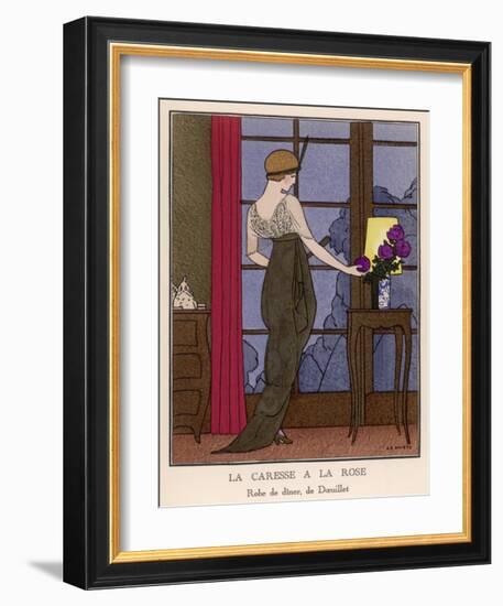 La Caresse A La Rose-null-Framed Giclee Print