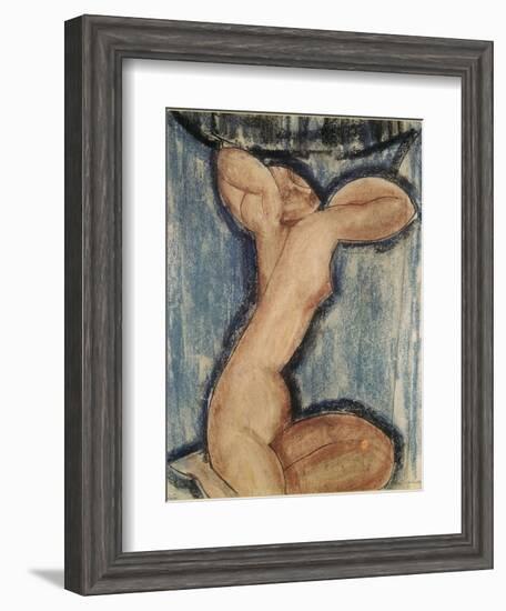 La cariatide-Amedeo Modigliani-Framed Giclee Print