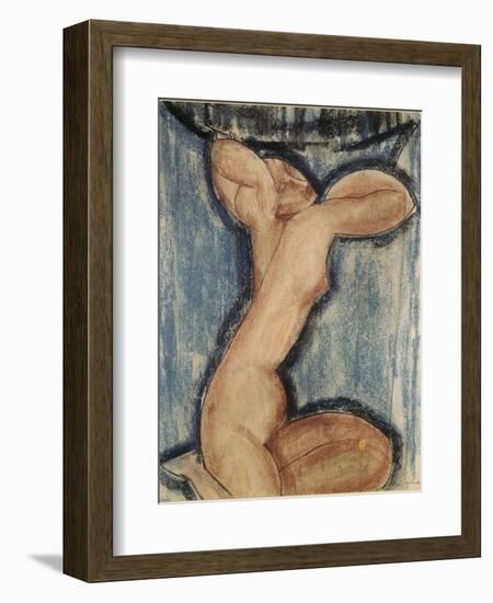 La cariatide-Amedeo Modigliani-Framed Giclee Print