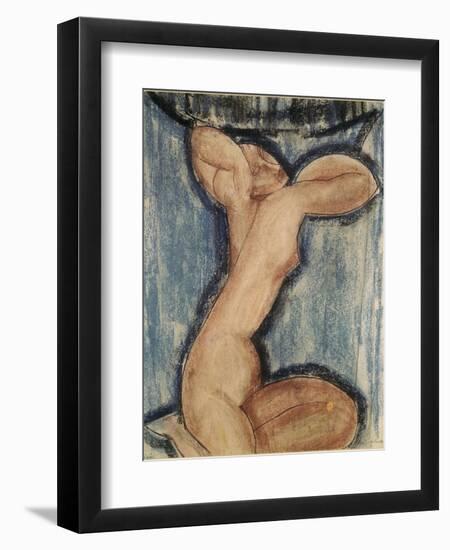 La cariatide-Amedeo Modigliani-Framed Giclee Print