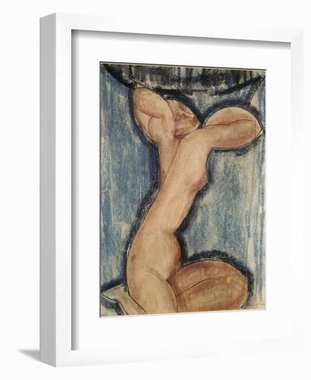 La cariatide-Amedeo Modigliani-Framed Giclee Print