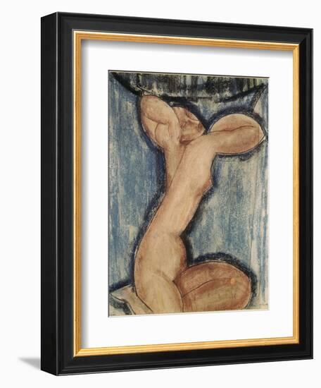 La cariatide-Amedeo Modigliani-Framed Giclee Print