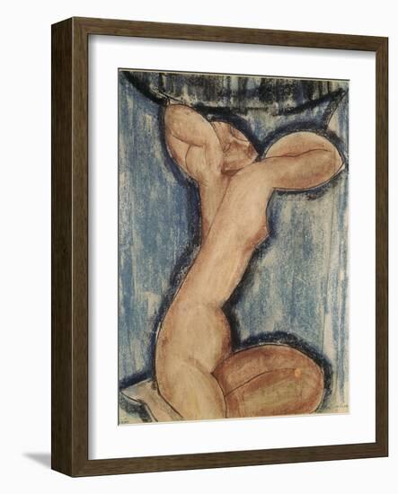 La cariatide-Amedeo Modigliani-Framed Giclee Print