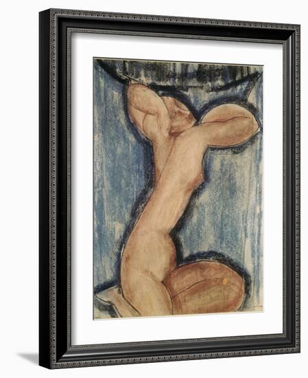 La cariatide-Amedeo Modigliani-Framed Giclee Print