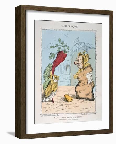 La Carotte Et La Pomme De Terre, 1870-1871-null-Framed Giclee Print