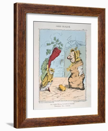 La Carotte Et La Pomme De Terre, 1870-1871-null-Framed Giclee Print