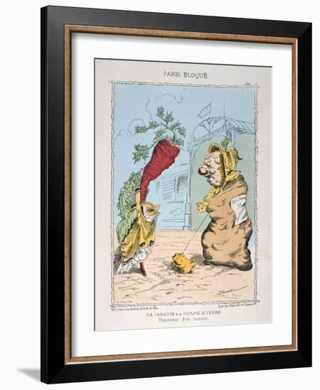 La Carotte Et La Pomme De Terre, 1870-1871-null-Framed Giclee Print