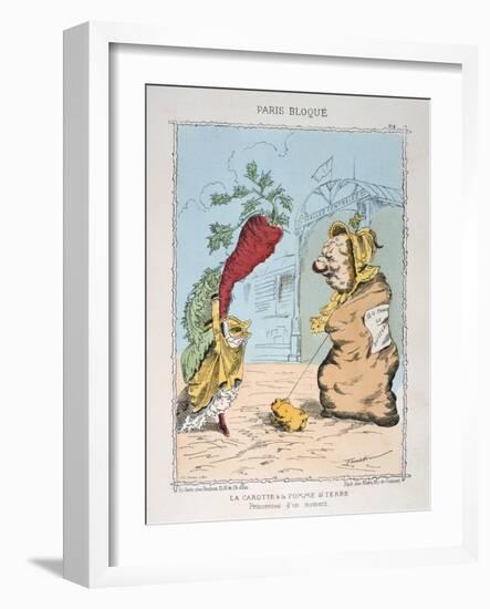 La Carotte Et La Pomme De Terre, 1870-1871-null-Framed Giclee Print