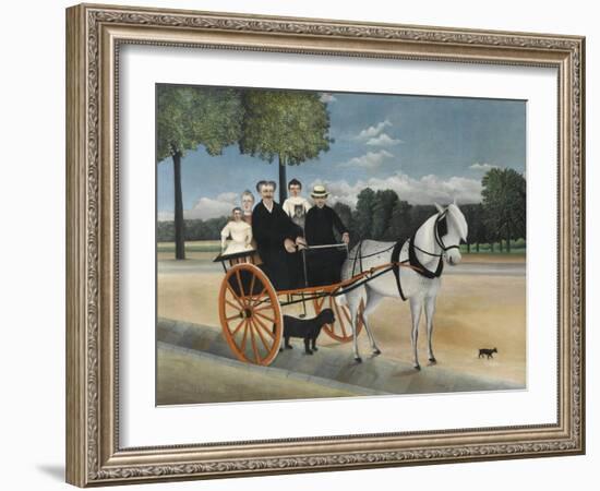 La Carriole Du PŠre Junier (Father Junier's Sleigh)-Henri Rousseau-Framed Giclee Print