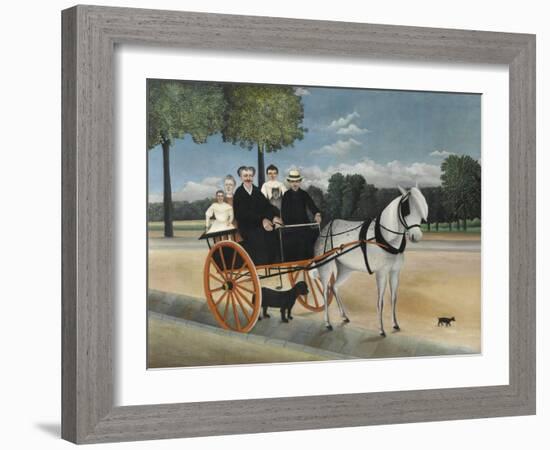 La Carriole Du PŠre Junier (Father Junier's Sleigh)-Henri Rousseau-Framed Giclee Print