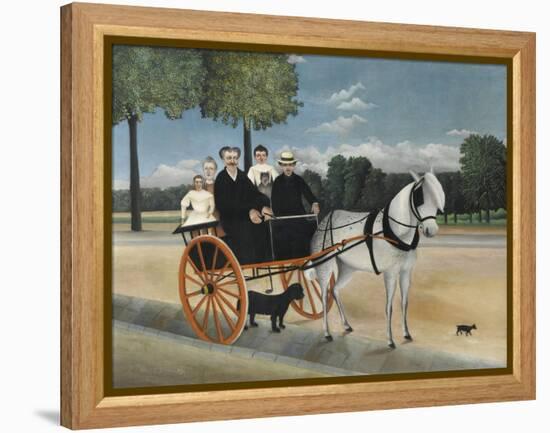 La Carriole Du PŠre Junier (Father Junier's Sleigh)-Henri Rousseau-Framed Premier Image Canvas