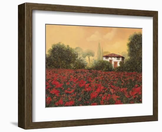 La Casa e i Papaveri-Guido Borelli-Framed Giclee Print