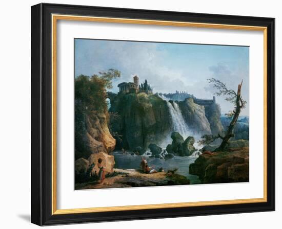 La Cascade De Tivoli, the Waterfall at Tivoli-Hubert Robert-Framed Giclee Print