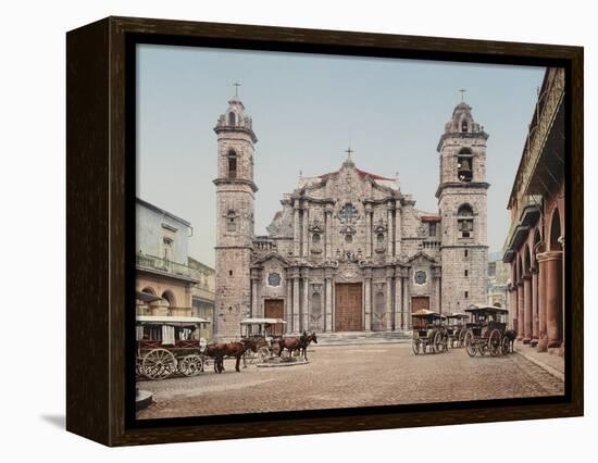 La Catedral, Havana, Cathedral of the Virgin Mary of the Immaculate Conception-William Henry Jackson-Framed Stretched Canvas