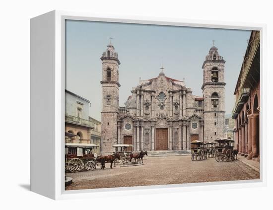 La Catedral, Havana, Cathedral of the Virgin Mary of the Immaculate Conception-William Henry Jackson-Framed Stretched Canvas