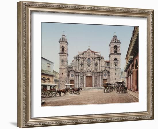 La Catedral, Havana, Cathedral of the Virgin Mary of the Immaculate Conception-William Henry Jackson-Framed Photo