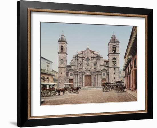 La Catedral, Havana, Cathedral of the Virgin Mary of the Immaculate Conception-William Henry Jackson-Framed Photo