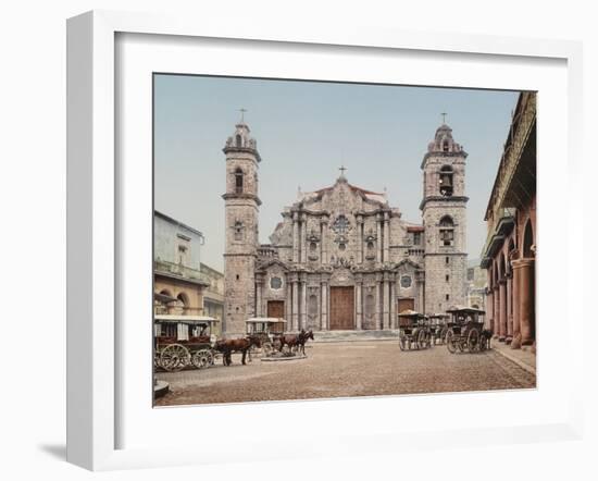 La Catedral, Havana, Cathedral of the Virgin Mary of the Immaculate Conception-William Henry Jackson-Framed Photo