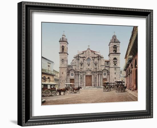 La Catedral, Havana, Cathedral of the Virgin Mary of the Immaculate Conception-William Henry Jackson-Framed Photo