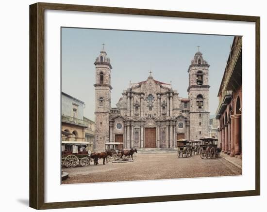 La Catedral, Havana, Cathedral of the Virgin Mary of the Immaculate Conception-William Henry Jackson-Framed Photo