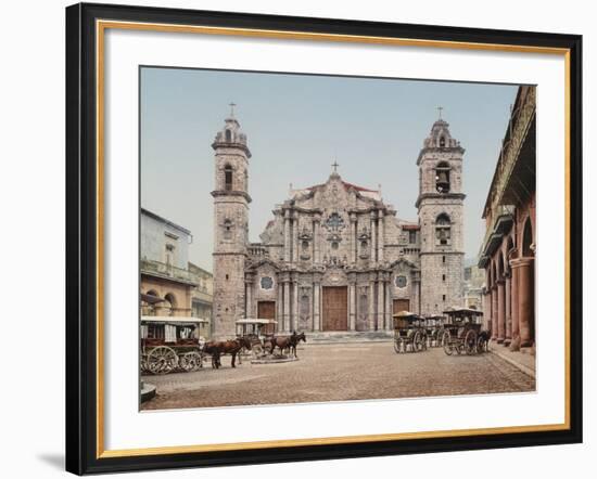 La Catedral, Havana, Cathedral of the Virgin Mary of the Immaculate Conception-William Henry Jackson-Framed Photo