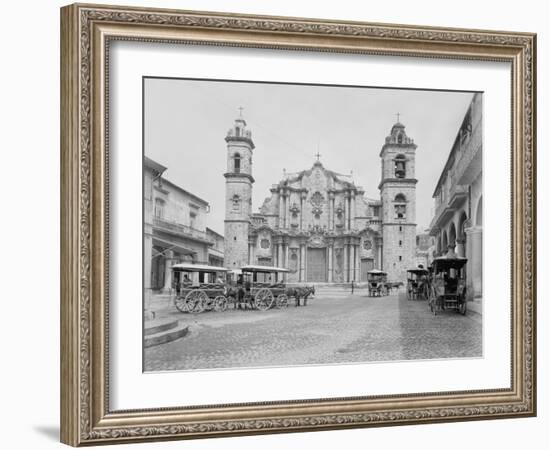 La Catedral, Havana, Cathedral of the Virgin Mary of the Immaculate Conception-William Henry Jackson-Framed Photo