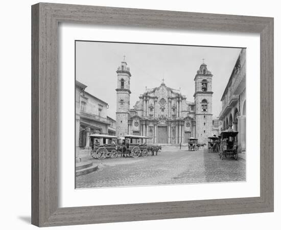 La Catedral, Havana, Cathedral of the Virgin Mary of the Immaculate Conception-William Henry Jackson-Framed Photo