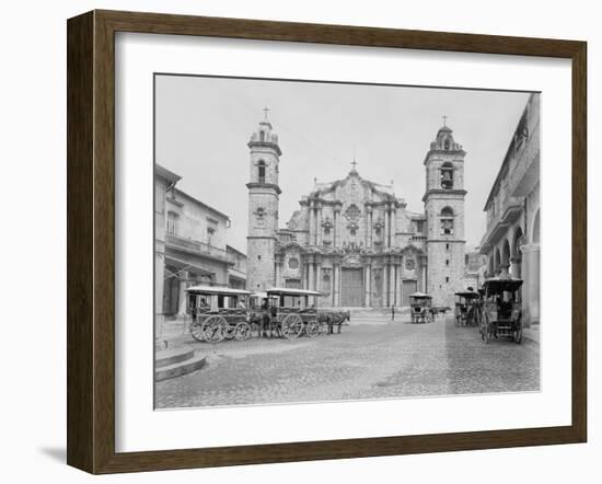 La Catedral, Havana, Cathedral of the Virgin Mary of the Immaculate Conception-William Henry Jackson-Framed Photo