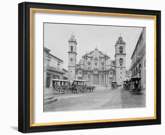 La Catedral, Havana, Cathedral of the Virgin Mary of the Immaculate Conception-William Henry Jackson-Framed Photo