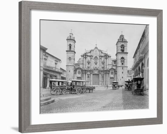 La Catedral, Havana, Cathedral of the Virgin Mary of the Immaculate Conception-William Henry Jackson-Framed Photo