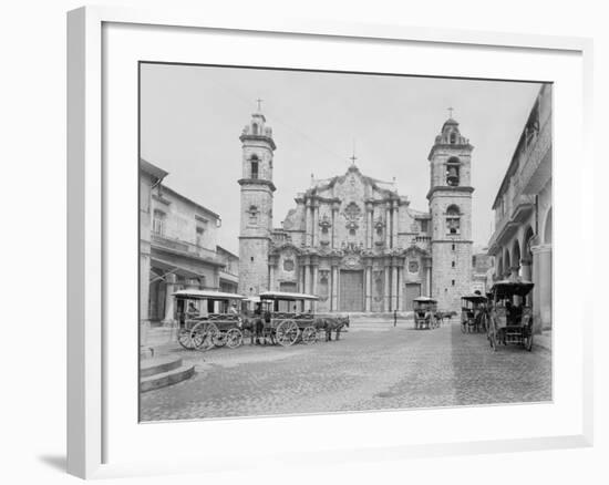 La Catedral, Havana, Cathedral of the Virgin Mary of the Immaculate Conception-William Henry Jackson-Framed Photo