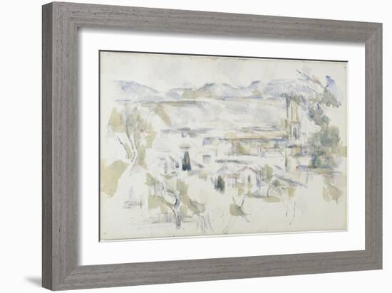 La cathédrale d'Aix-Paul Cézanne-Framed Giclee Print