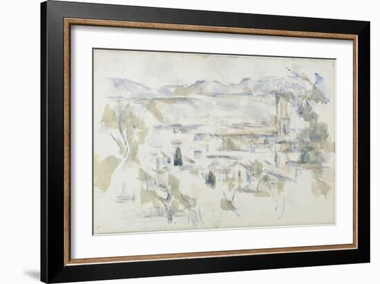 La cathédrale d'Aix-Paul Cézanne-Framed Giclee Print