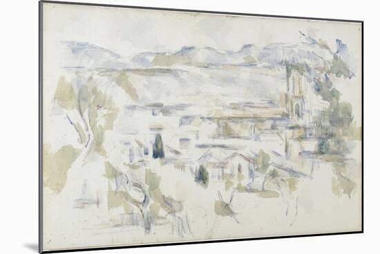 La cathédrale d'Aix-Paul Cézanne-Mounted Giclee Print