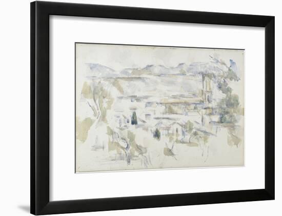 La cathédrale d'Aix-Paul Cézanne-Framed Giclee Print