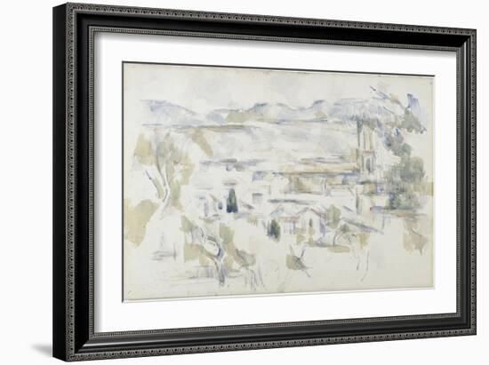 La cathédrale d'Aix-Paul Cézanne-Framed Giclee Print