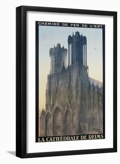 La Cathedrale De Reims Poster-Jean Droit-Framed Giclee Print