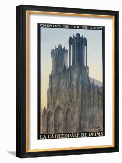 La Cathedrale De Reims Poster-Jean Droit-Framed Giclee Print