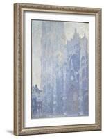 La cathédrale de Rouen. Le portail et la tour Saint-Romain, effet du matin-Claude Monet-Framed Giclee Print