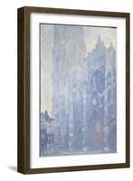 La cathédrale de Rouen. Le portail et la tour Saint-Romain, effet du matin-Claude Monet-Framed Giclee Print