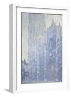 La cathédrale de Rouen. Le portail et la tour Saint-Romain, effet du matin-Claude Monet-Framed Giclee Print