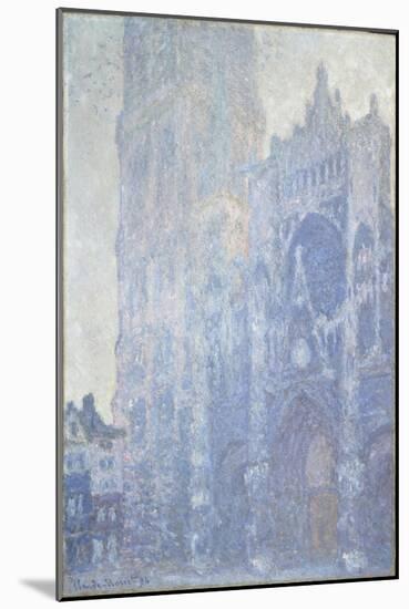 La cathédrale de Rouen. Le portail et la tour Saint-Romain, effet du matin-Claude Monet-Mounted Giclee Print