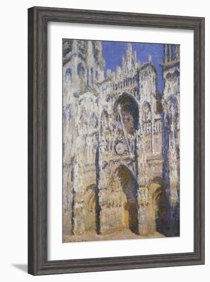 La Cathédrale De Rouen, Le Portail Et La Tour Saint-Romain, Plein Soleil, Harmonie Bleue Et-Claude Monet-Framed Giclee Print