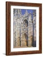 La Cathédrale De Rouen, Le Portail Et La Tour Saint-Romain, Plein Soleil, Harmonie Bleue Et-Claude Monet-Framed Giclee Print