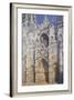 La Cathédrale De Rouen, Le Portail Et La Tour Saint-Romain, Plein Soleil, Harmonie Bleue Et-Claude Monet-Framed Giclee Print
