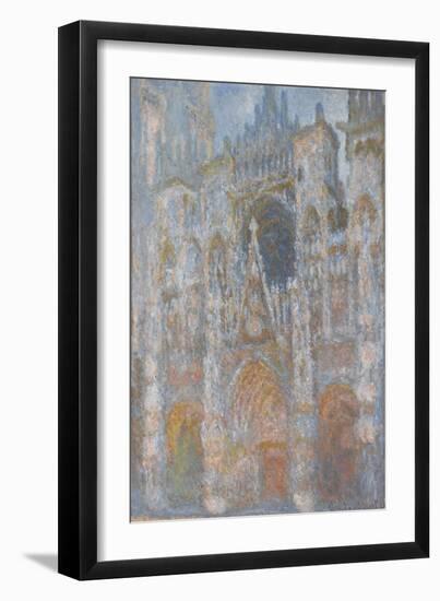 La cathédrale de Rouen. Le portail, soleil matinal-null-Framed Giclee Print