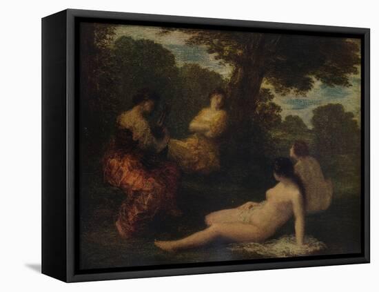 'La Causerie', c1878, (1938)-Henri Fantin-Latour-Framed Premier Image Canvas