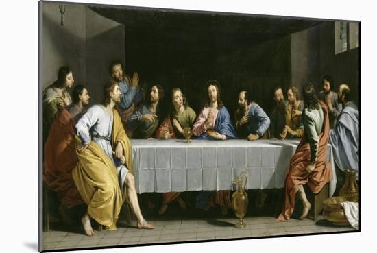 La Cène dite "la petite Cène"-Philippe De Champaigne-Mounted Giclee Print